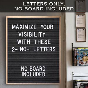 Letter Board Plastic Letters Set 2 Inch, 24G-164MISC001